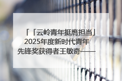 「云岭青年挺膺担当」2025年度新时代青年先锋奖获得者王敏奇——澜沧江上好渔人