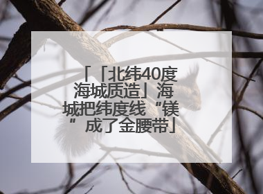 「北纬40度 海城质造」海城把纬度线“镁”成了金腰带