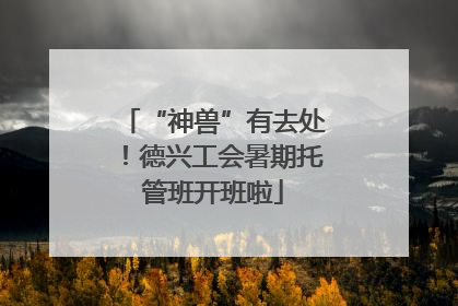 “神兽”有去处！德兴工会暑期托管班开班啦