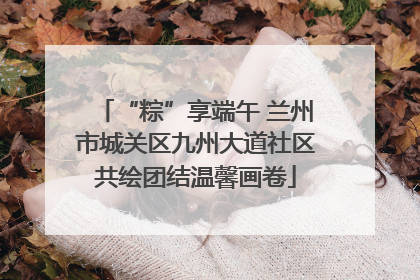 “粽”享端午 兰州市城关区九州大道社区共绘团结温馨画卷
