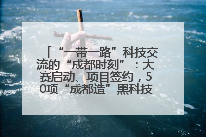 “一带一路”科技交流的“成都时刻”：大赛启动、项目签约，50项“成都造”黑科技吸引多国客商