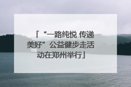 “一路纯悦 传递美好”公益健步走活动在郑州举行