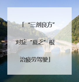 “三剂良方”对症“夏乏”根治疲劳驾驶
