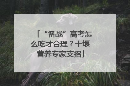 “备战”高考怎么吃才合理？十堰营养专家支招