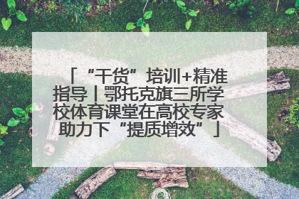 “干货”培训+精准指导丨鄂托克旗三所学校体育课堂在高校专家助力下“提质增效”