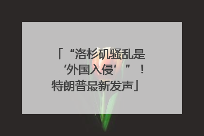 “洛杉矶骚乱是‘外国入侵’”！特朗普最新发声