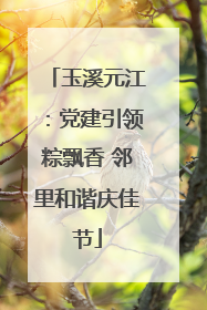玉溪元江：党建引领粽飘香 邻里和谐庆佳节