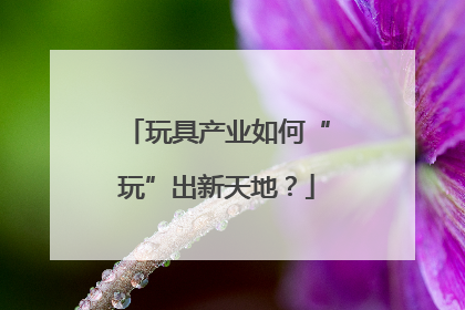 玩具产业如何“玩”出新天地？