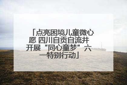 点亮困境儿童微心愿 四川自贡自流井开展“同心童梦”六一特别行动