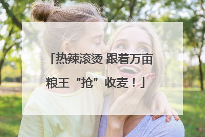 热辣滚烫 跟着万亩粮王“抢”收麦！