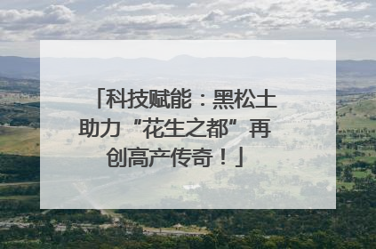 科技赋能：黑松土助力“花生之都”再创高产传奇！
