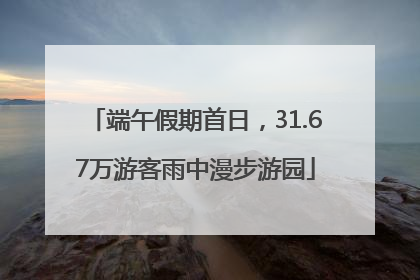 端午假期首日，31.67万游客雨中漫步游园