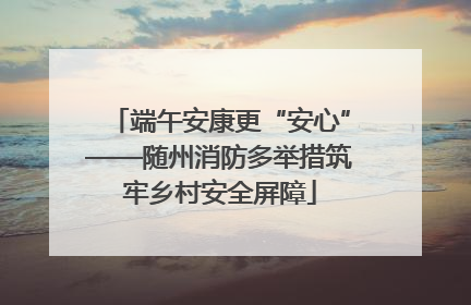 端午安康更“安心”——随州消防多举措筑牢乡村安全屏障