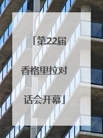 第22届香格里拉对话会开幕
