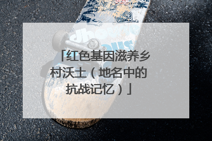 红色基因滋养乡村沃土（地名中的抗战记忆）