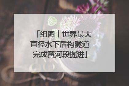 组图丨世界最大直径水下盾构隧道完成黄河段掘进
