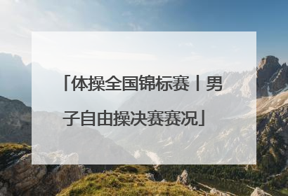 体操全国锦标赛丨男子自由操决赛赛况