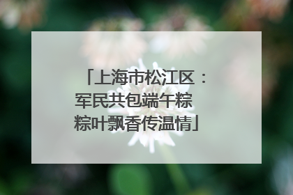 上海市松江区：军民共包端午粽 粽叶飘香传温情
