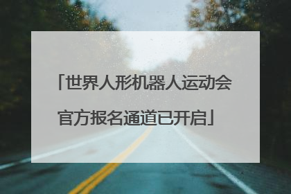 世界人形机器人运动会官方报名通道已开启