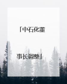 中石化董事长调整