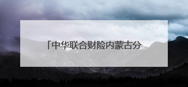 中华联合财险内蒙古分公司积极参与安全宣传