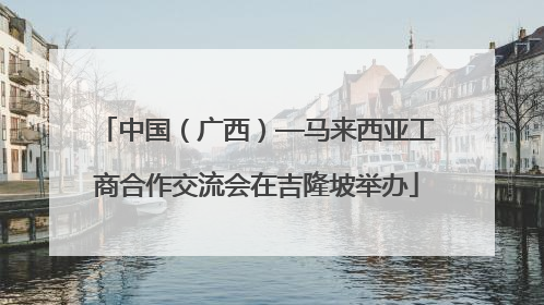 中国（广西）—马来西亚工商合作交流会在吉隆坡举办