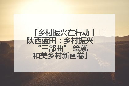 乡村振兴在行动丨陕西蓝田：乡村振兴 “三部曲” 绘就和美乡村新画卷