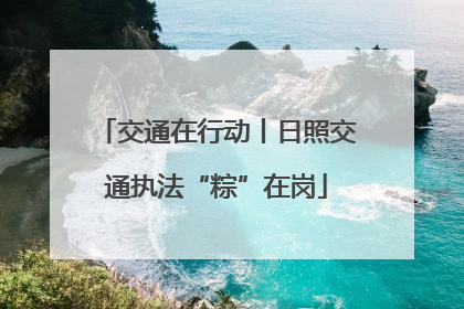 交通在行动丨日照交通执法“粽”在岗