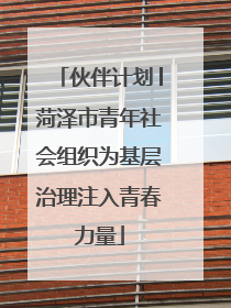 伙伴计划│菏泽市青年社会组织为基层治理注入青春力量