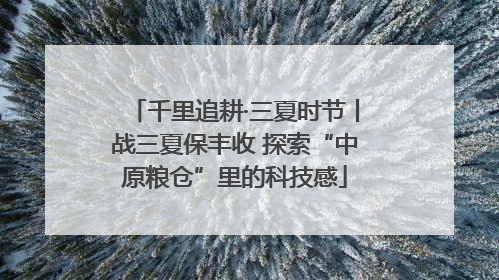 千里追耕·三夏时节丨战三夏保丰收 探索“中原粮仓”里的科技感