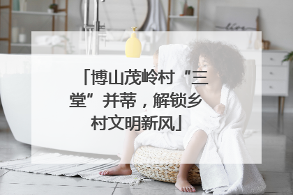 博山茂岭村“三堂”并蒂，解锁乡村文明新风