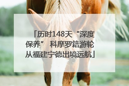 历时148天“深度保养” 科摩罗籍游轮从福建宁德出境远航