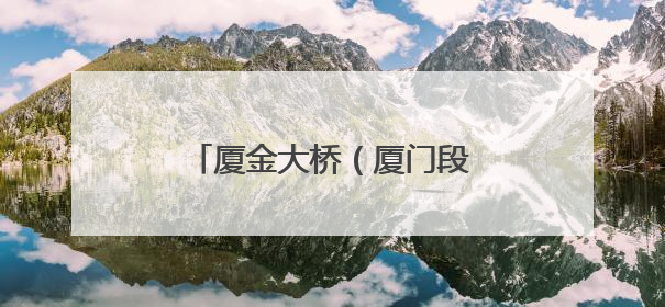 厦金大桥（厦门段），最新进展！