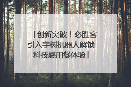 创新突破！必胜客引入宇树机器人解锁科技感用餐体验
