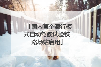 国内首个混行模式自动驾驶试验铁路场站启用
