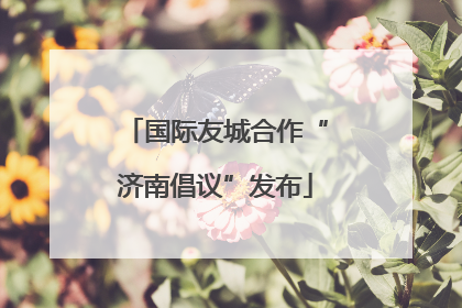 国际友城合作“济南倡议”发布