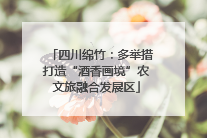 四川绵竹：多举措打造“酒香画境”农文旅融合发展区