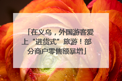 在义乌，外国游客爱上“进货式”旅游！部分商户零售额暴增