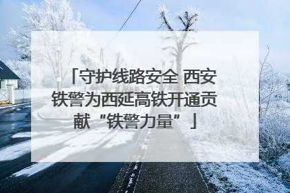 守护线路安全 西安铁警为西延高铁开通贡献“铁警力量”