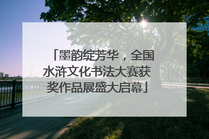 墨韵绽芳华，全国水浒文化书法大赛获奖作品展盛大启幕