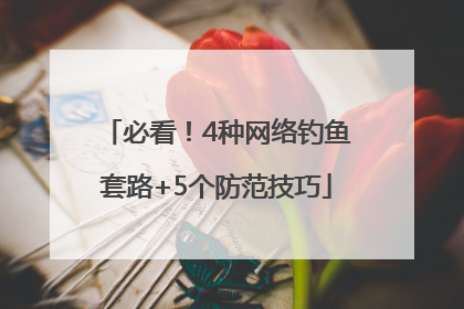必看！4种网络钓鱼套路+5个防范技巧