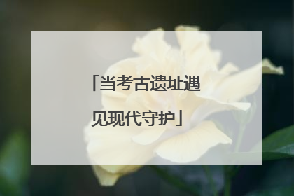 当考古遗址遇见现代守护