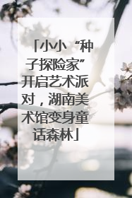 小小“种子探险家”开启艺术派对，湖南美术馆变身童话森林