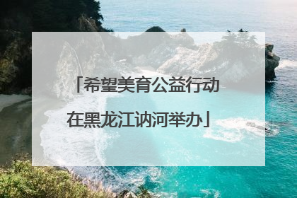 希望美育公益行动在黑龙江讷河举办