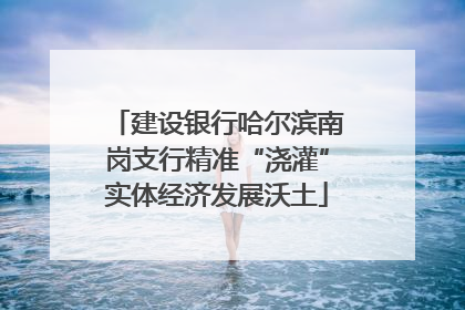 建设银行哈尔滨南岗支行精准“浇灌”实体经济发展沃土