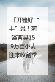 开镰好“丰”景！菏泽曹县159万亩小麦迎来收割季