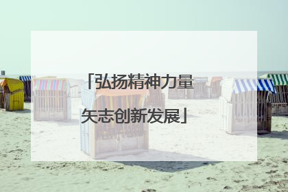 弘扬精神力量 矢志创新发展