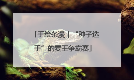 手绘条漫｜“种子选手”的麦王争霸赛
