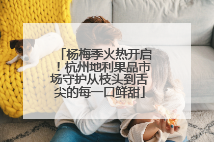杨梅季火热开启！杭州地利果品市场守护从枝头到舌尖的每一口鲜甜