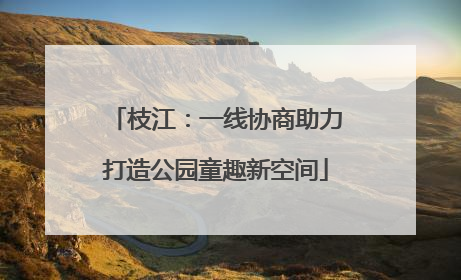 枝江：一线协商助力打造公园童趣新空间